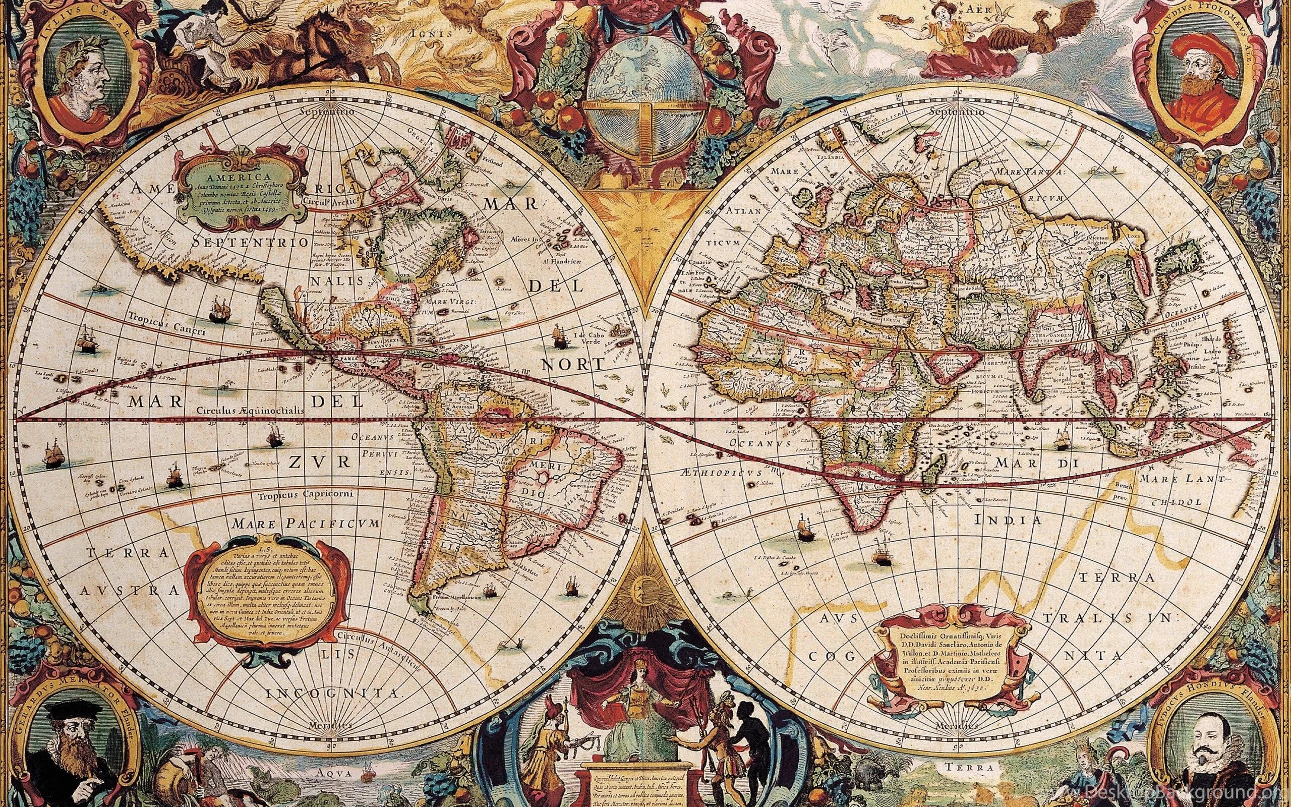 Nova totius Terrarum Orbis Geographica AC Hydrographica tabula карта. Пазл Schmidt 2000 деталей: старинная карта.