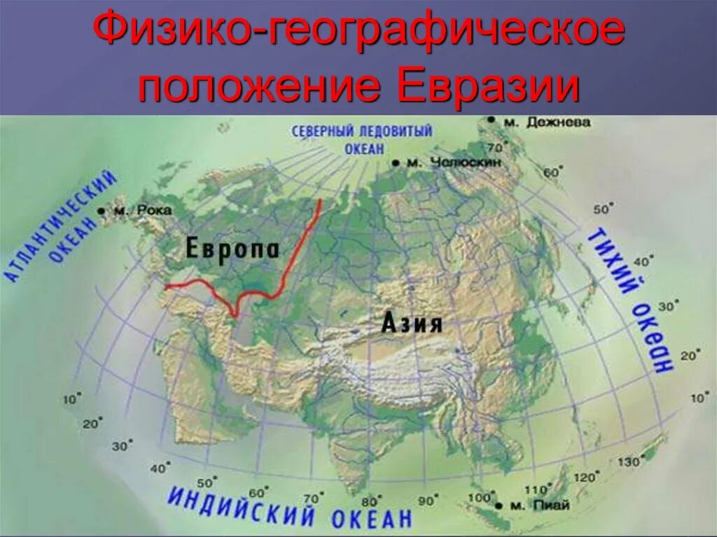 Географическое положение граница европы и азии. Евразия океаны и моря омывающие материк на карте. моря омывающие материк евразия. физико географическое положение евразии. географическое положение евразии моря и океаны.