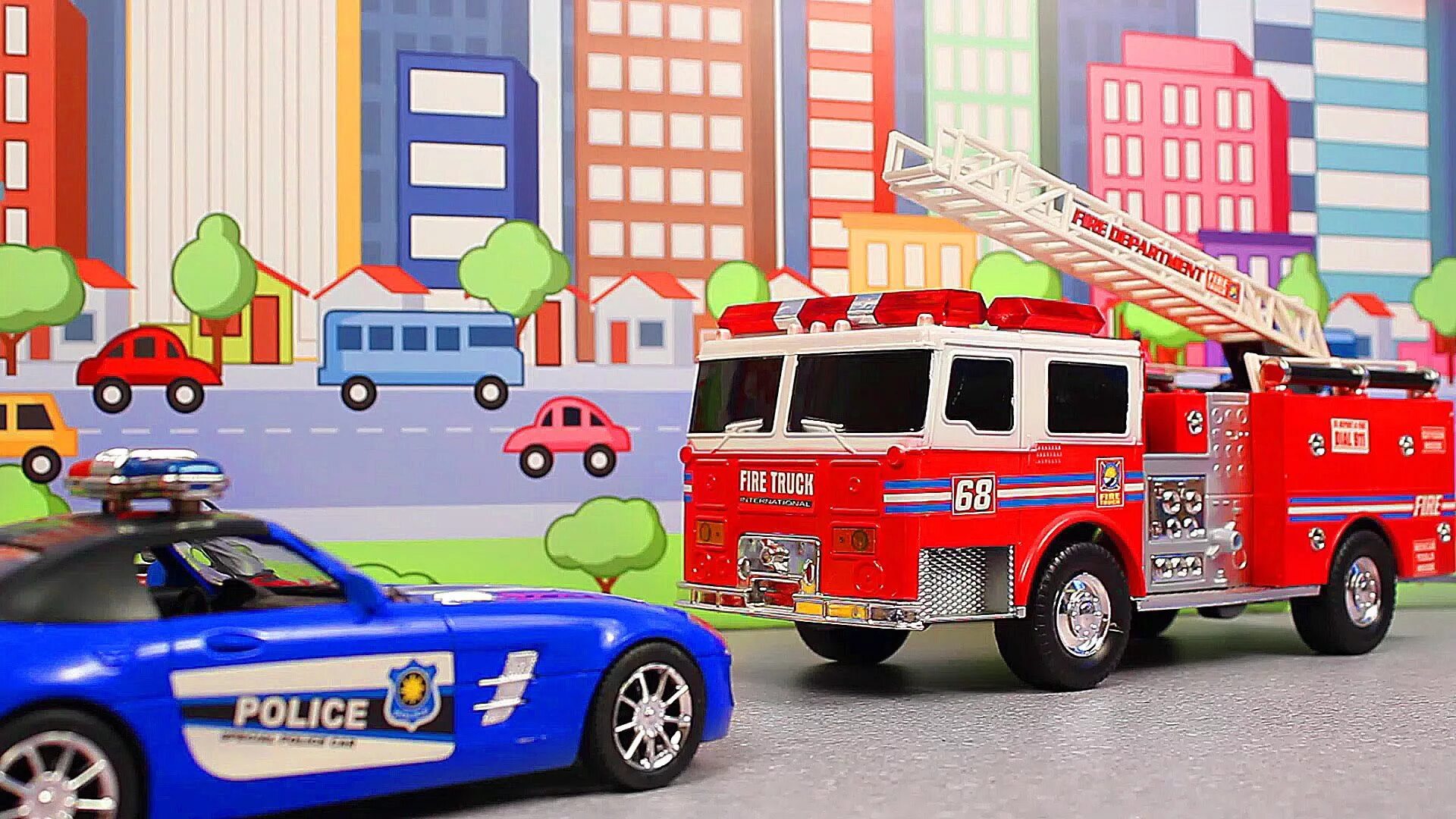 Пожарная машина из мультфильма. Службы которые нас защищают. Пожарная машина для детей. Про пожарную полицию. Пожарная машина полиция.