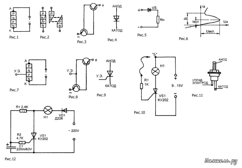 Схема включения лампы через тиристор. Схема включения тиристора со стабилитроном. Схема подключения лампочки через тиристор. Тиристорный выключатель переменного тока схема включения.