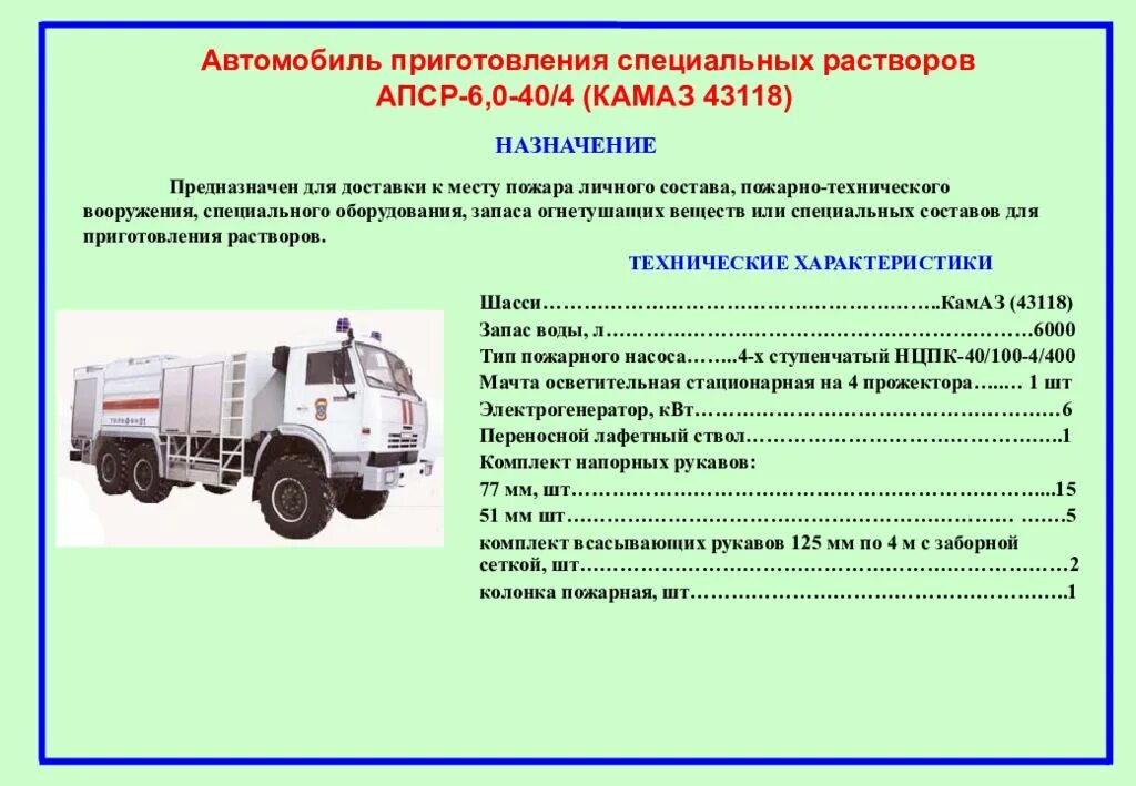 Характеристика автомобилей камаз. Пожарная машина КАМАЗ 43118 технические характеристики. ТТХ пожарных автомобилей КАМАЗ 43118. ТТХ КАМАЗ 43118 пожарный. КАМАЗ 43118 пожарный технические.