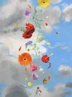 Falling flowers