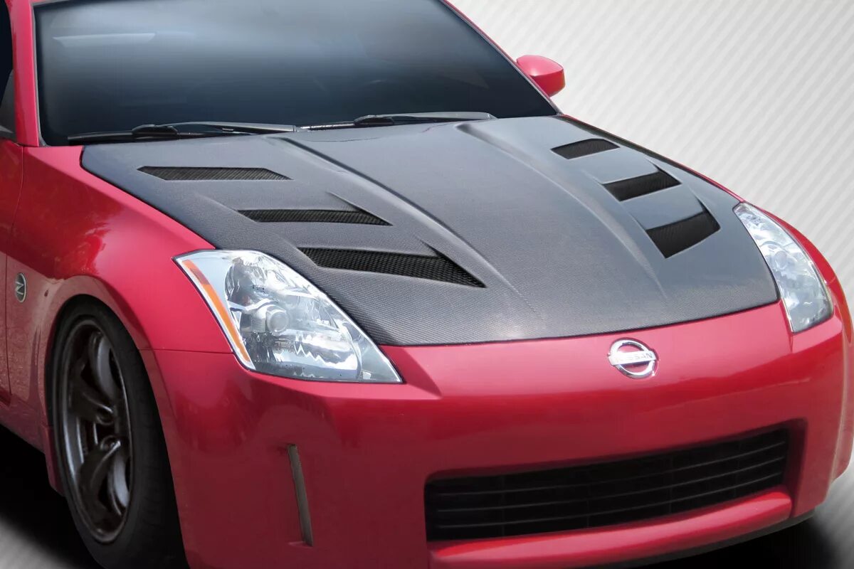 Nissan 350 Carbon. Nissan 350z капот. Nissan 350z 2008. 350z обвес. Тюнинг капота купить