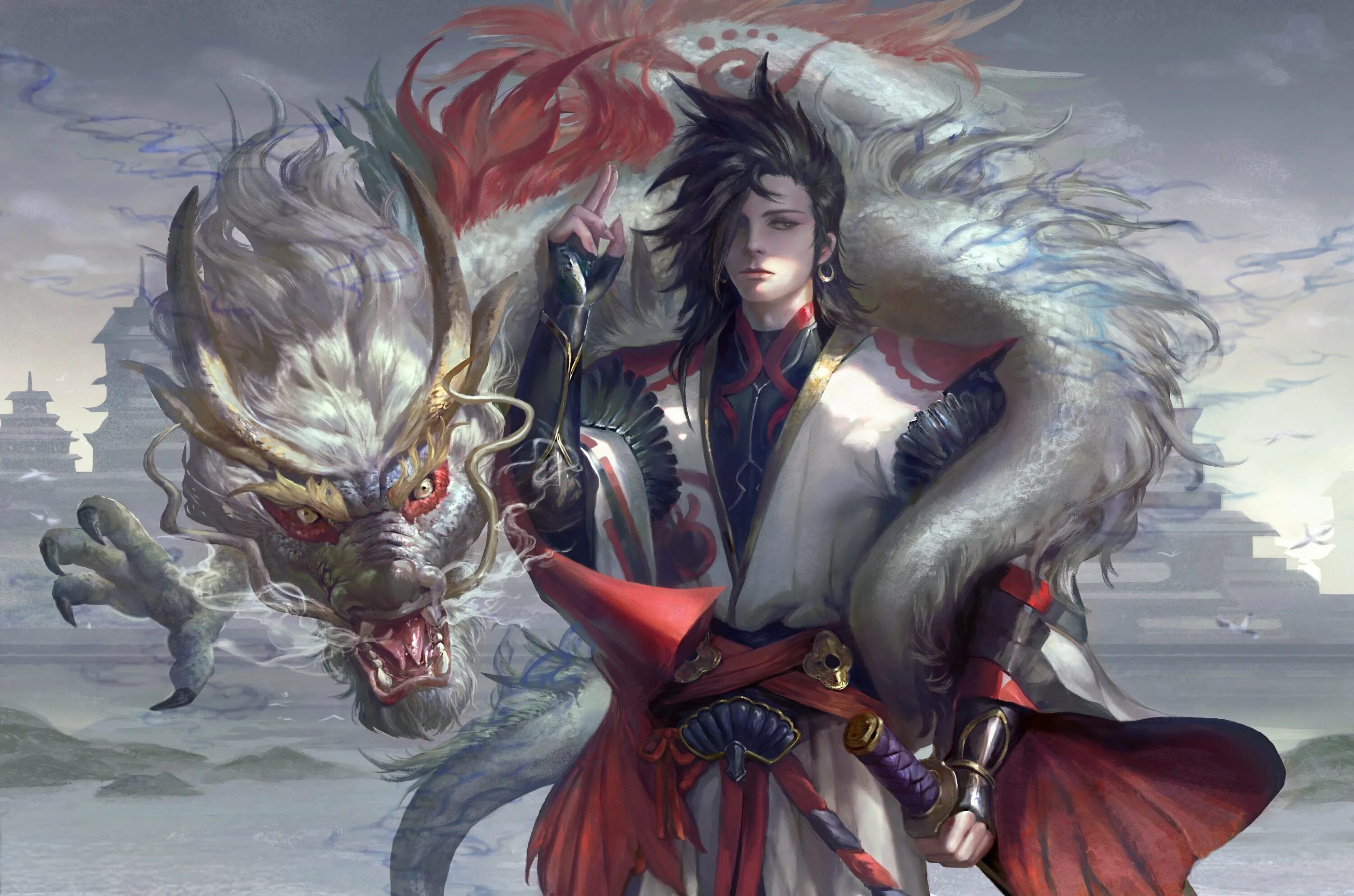 Мэн Хао демон. Повелитель драконов Риндзин. Мэн Хао принц крови. Мэн Хао, арты.