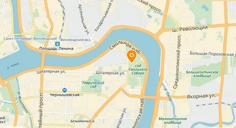 Карта петербурга смольный