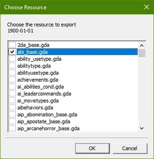 Export selected