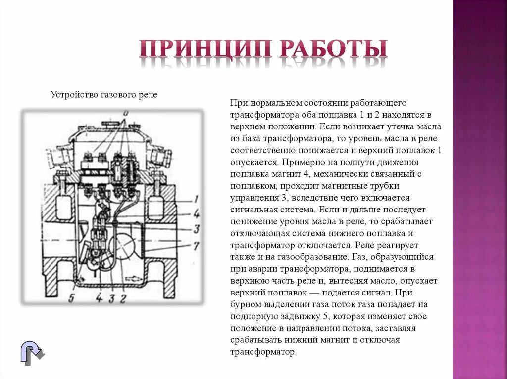 Действием газовой защиты