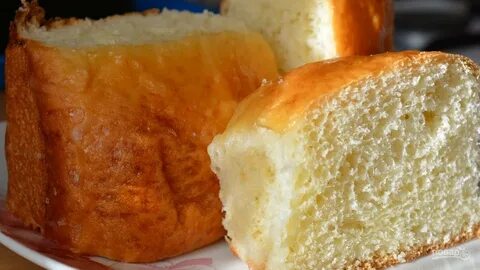 Булочка с творогом на молоке