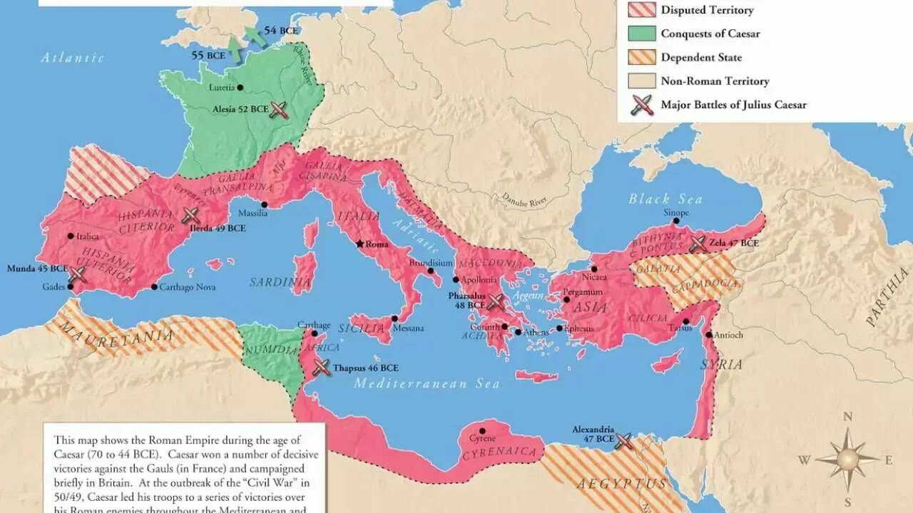 44 год до н э. Римская Республика при Цезаре карта. Римская Империя при Юлии Цезаре. Рим при Цезаре карта. Карта римской империи при Цезаре.