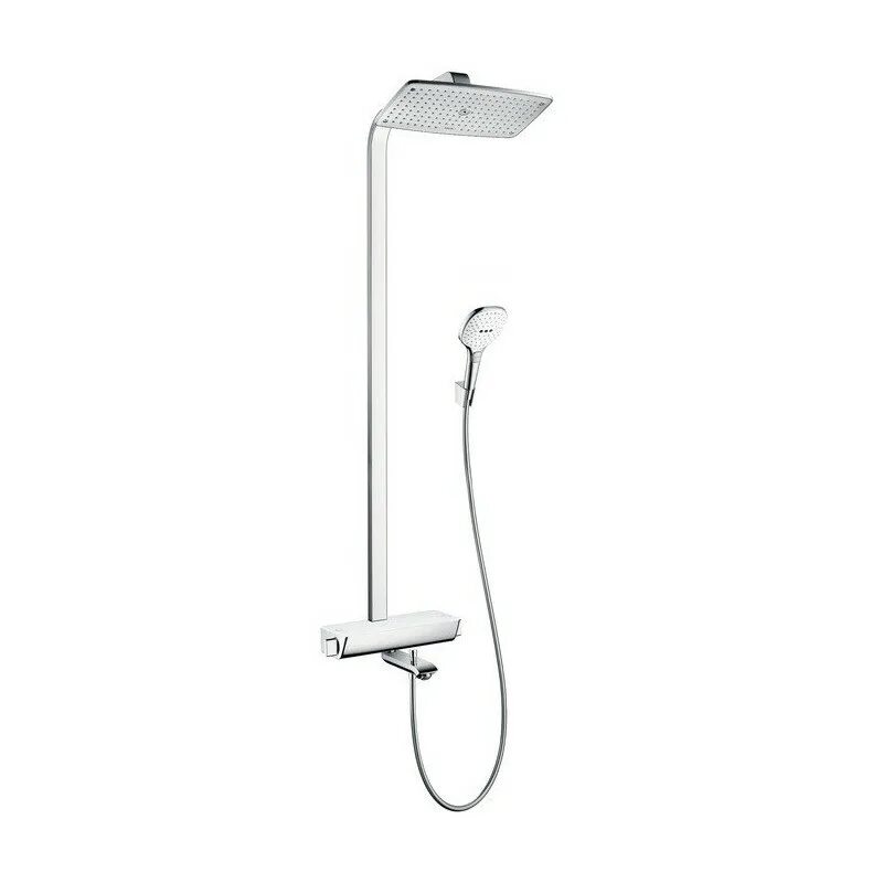 Душевая стойка Hansgrohe Raindance select e 360 Showerpipe 27113400. Душевая система Hansgrohe Raindance select e 360 Showerpipe с термостатом 27112000. Душевая стойка Hansgrohe Raindance select e 360 Showerpipe 27113000 хром. Душевая стойка Hansgrohe Raindance select e 360 Showerpipe 27112400.