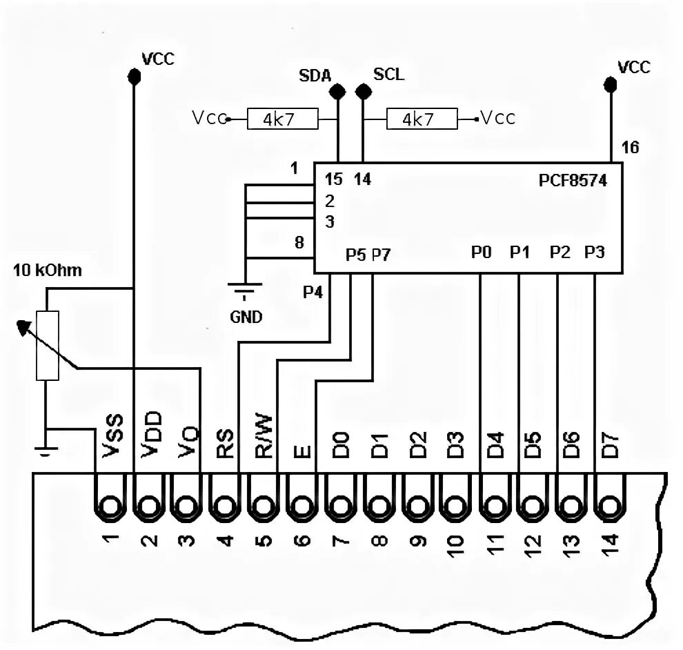 I2c схема. Pcf8574 lcd. pcf8574 схема. i2c схема подключения. pcf8574 схема включения.