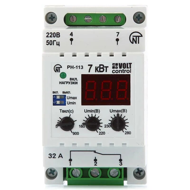 Реле контроля напряжения новатек-электро. Реле напряжения рн-113м. Реле напряжения рн-113. Реле рн 113. Однофазное реле напряжения 32а рн-113 7квт.