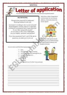 Application worksheet