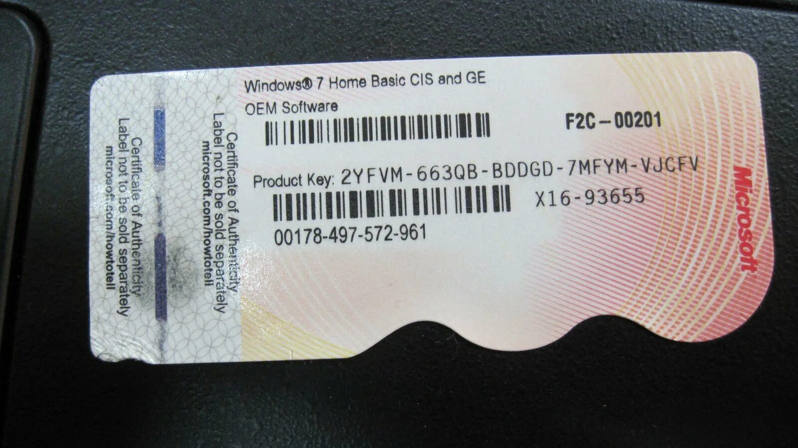 Ключи виндовс 7 максимальная 32. Windows 7 Home Basic Key ноутбук. Windows 7 наклейка лицензия. Ключ Windows 7 sp1 Ultimate x64. Ключи Windows 7 Pro OEM.