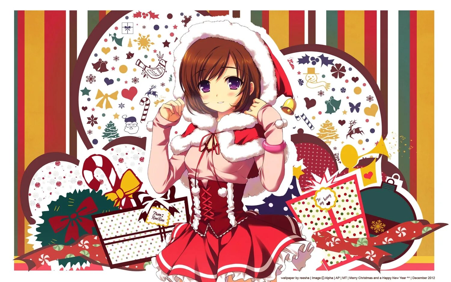 Танка в новогодней одежде. Рейлган новый год. Idol manager. Santa san. Santa san.