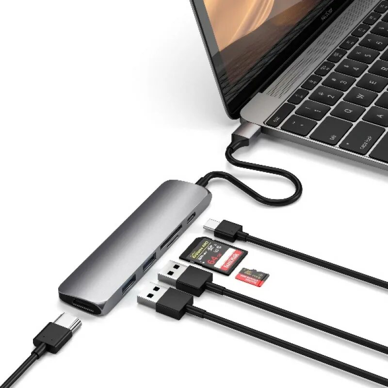 Satechi type c. Адаптер Satechi Type-c. USB-хаб Satechi St-scma2m. Satechi USB-C Multiport v2. USB Type-c Hub Satechi.