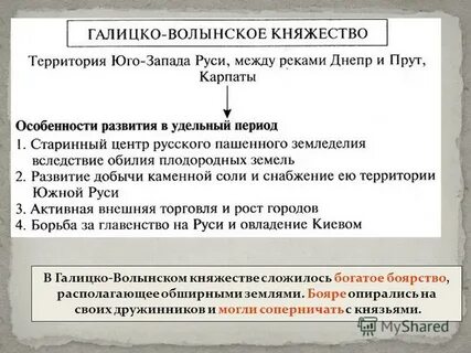 Культура галицко волынского княжества таблица
