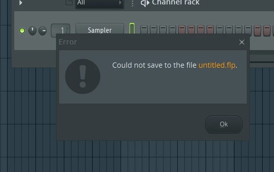 Fl studio 20 mac os. Ошибка fl studio. ошибка fl studio 20. fl studio could not save file. flp-файл.