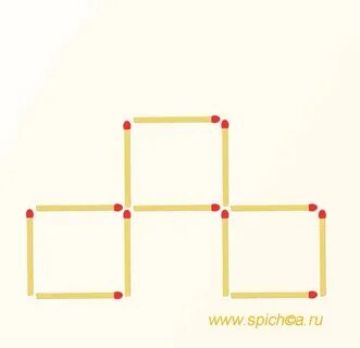 Три спички квадрат