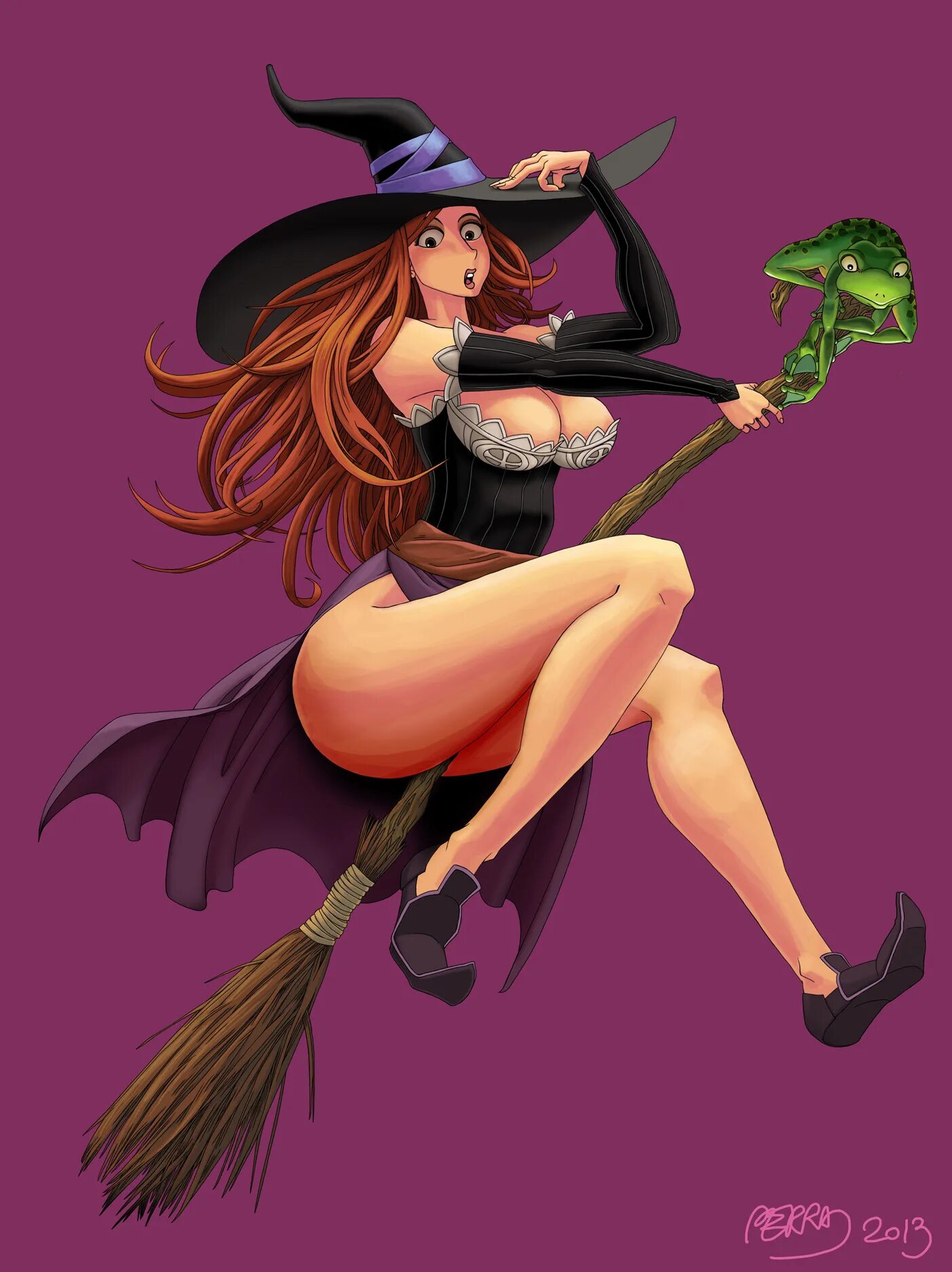 метла ведьмы. злодейка на метле. место на метле / room on the broom.