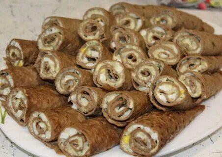 Рулетики из печени на праздничный