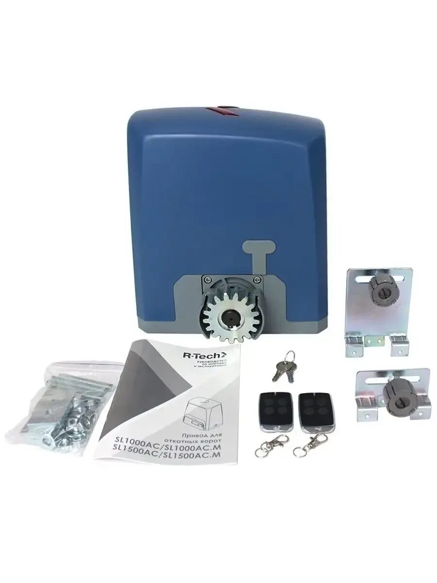 Tech sl1000. Привод r-tech sl1000. автоматика для откатных ворот r-tech. комплект автоматики sl 1000 ac для откатных ворот до 1000 кг. sl1000ac.