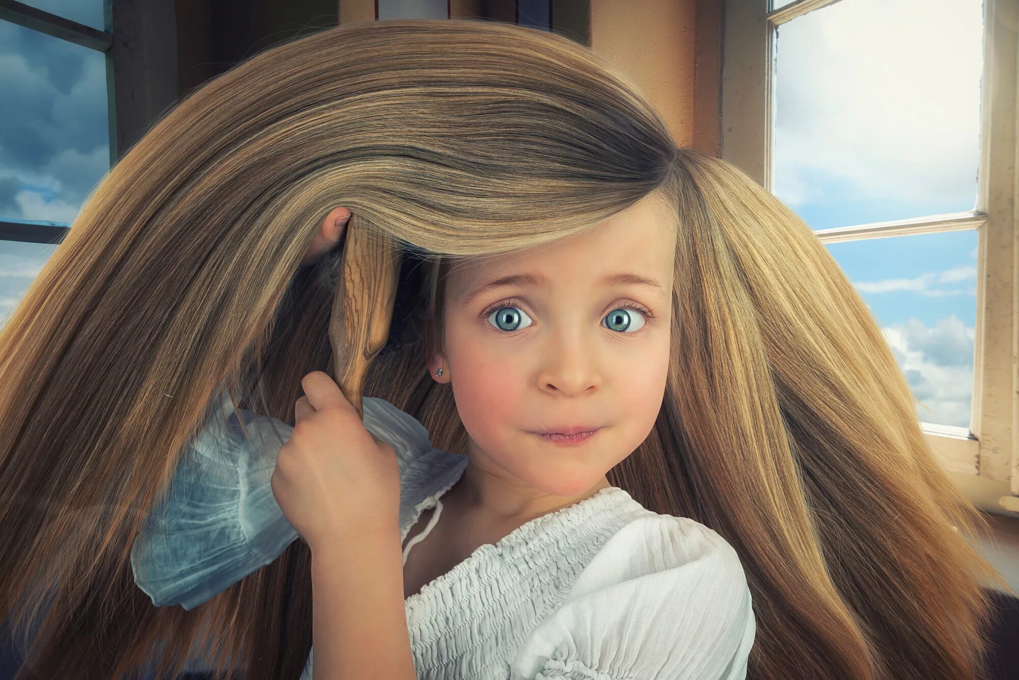 Красивую девочку очень очень легкую. Рапунцель подстриглась. Рапунцель расчесывается. Длинные волосы у детей. Девочка с длинными волосами.