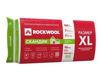 Утеплитель роквул каменная вата