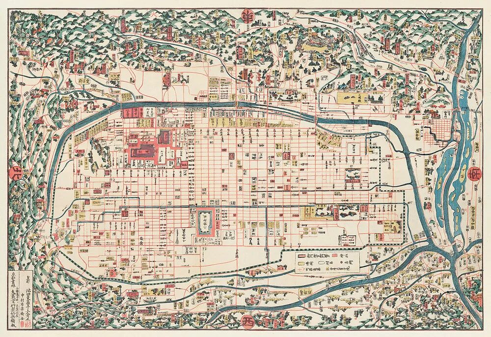 Эдо на карт. Эдо токио карта 18 век. Vintage map japan. Эдо на карте японии 18 век. Японская карта москвы.