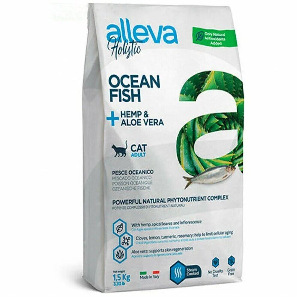 Alleva корм для кошек купить. Alleva Holistic Ocean Fish + Hemp & Aloe Vera. Alleva Holistic для кошек. Alleva Holistic Ocean Fish для собак. Alleva сухой корм стерилизованная кошка.