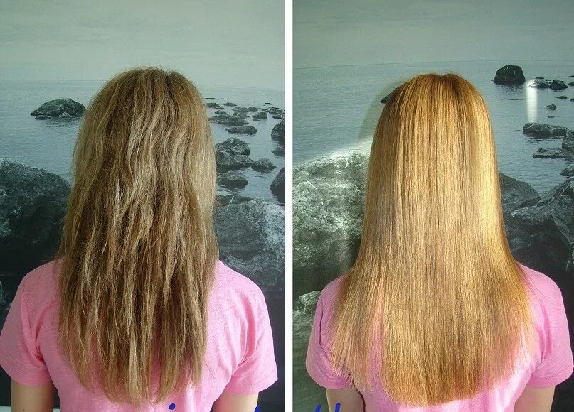 Выпрямление волос до и после. Волосы после кератина. Химическое выпрямление волос. Ботокс для волос. Кератиновое выпрямление на кудрявые волосы
