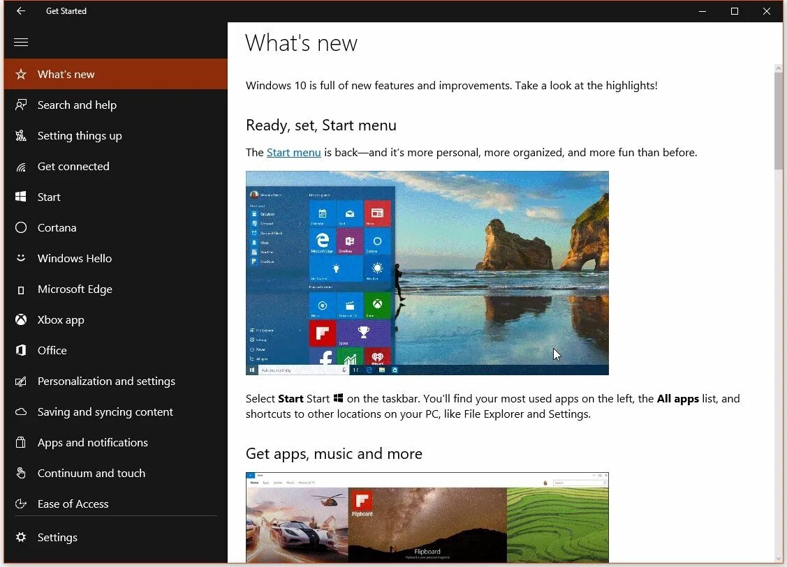 Ms get. Подсказка всплывает в windows. get started windows 10. на чём написан windows. getting started приложение.