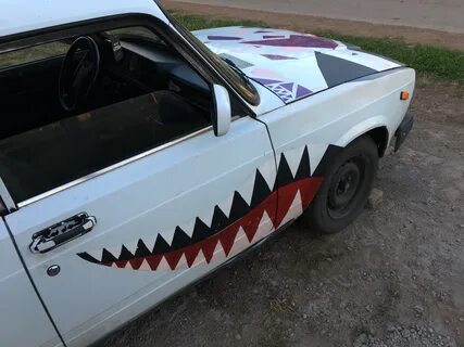 Пасть на машине