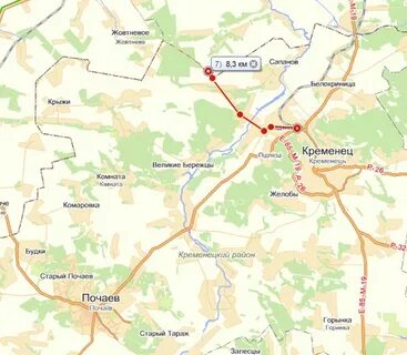 Почаево белгородская область на карте