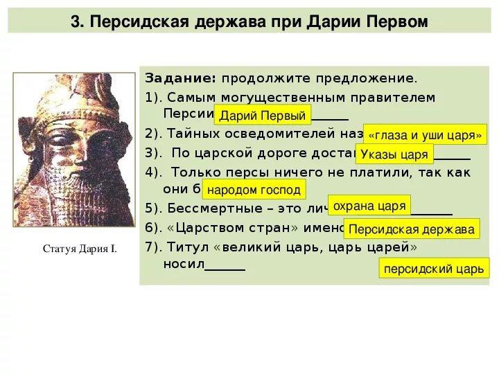 Правление персии