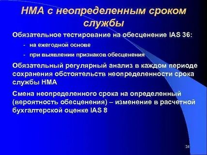 Активы с неопределенным сроком использования