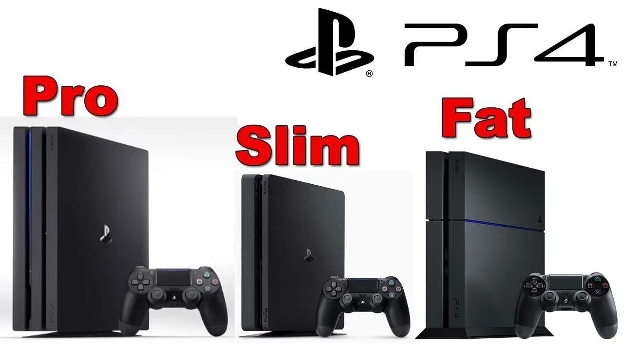 Playstation какие бывают. Sony ps4 fat slim pro. sony playstation 4 slim vs pro. ps4 ps4 slim ps4 pro. sony playstation 4 pro vs ps4 slim.