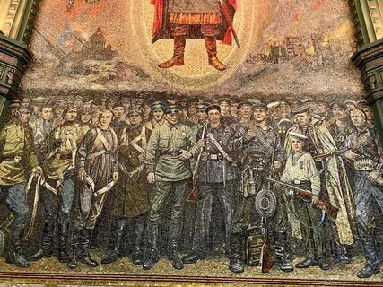 Мозаика в храме вооруженных сил