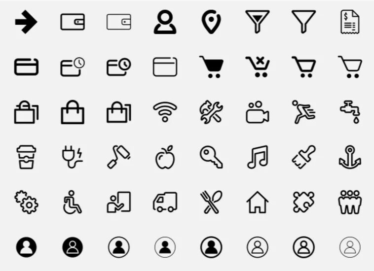 Flaticon icons. Значок. Векторные значки для сайта. Векторные иконки для сайта. Контурные иконки.