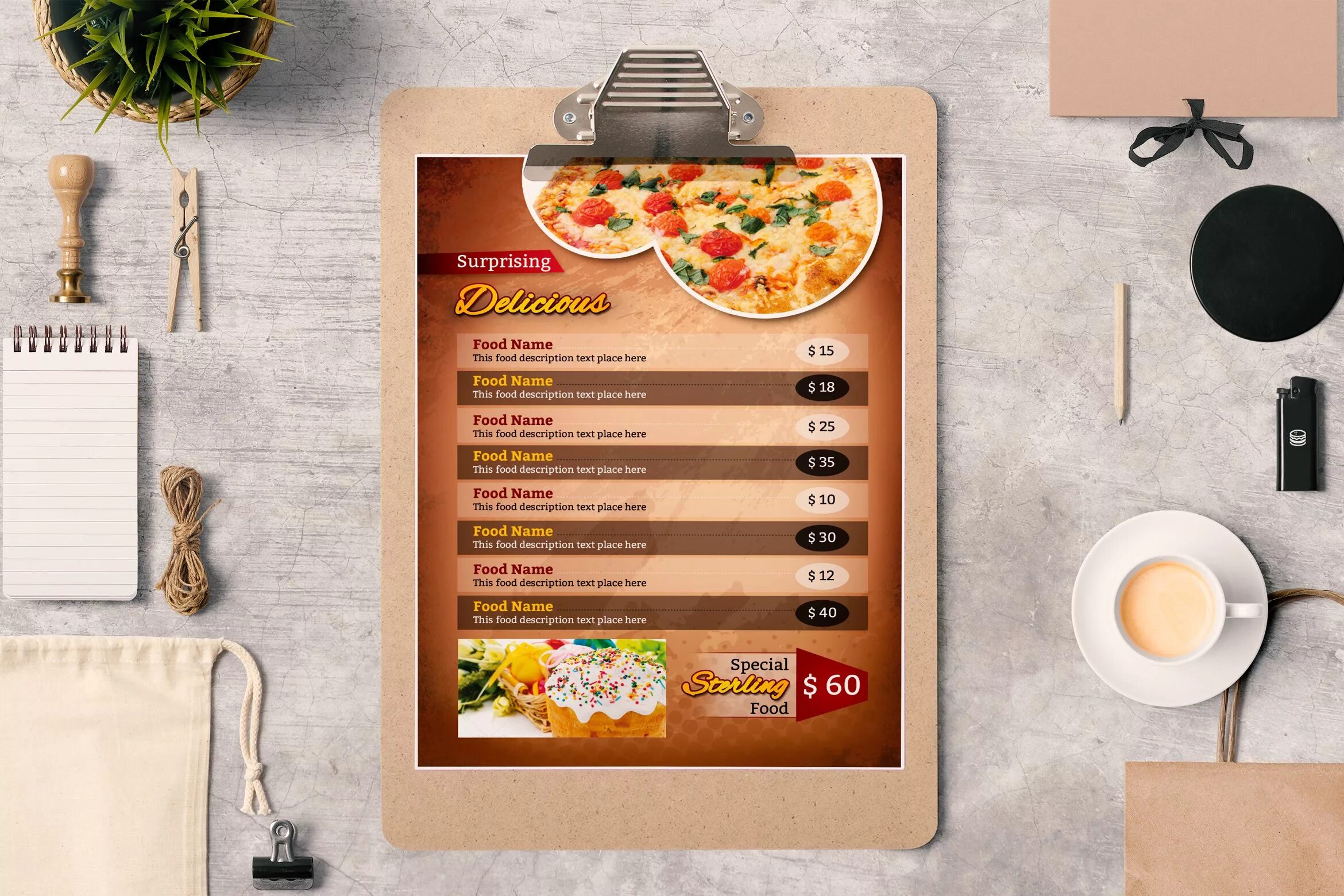 Menu description