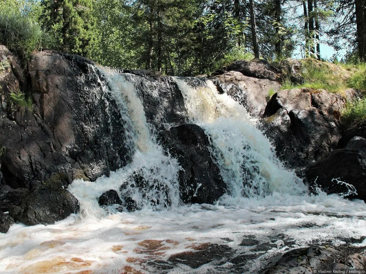 Действующий водопад. Водопады Ахвенкоски Карелия. Водопад Ахвенкоски в Карелии Сортавала. Карелия водопады Рускеала. Ахинкоски водопады Карелия.