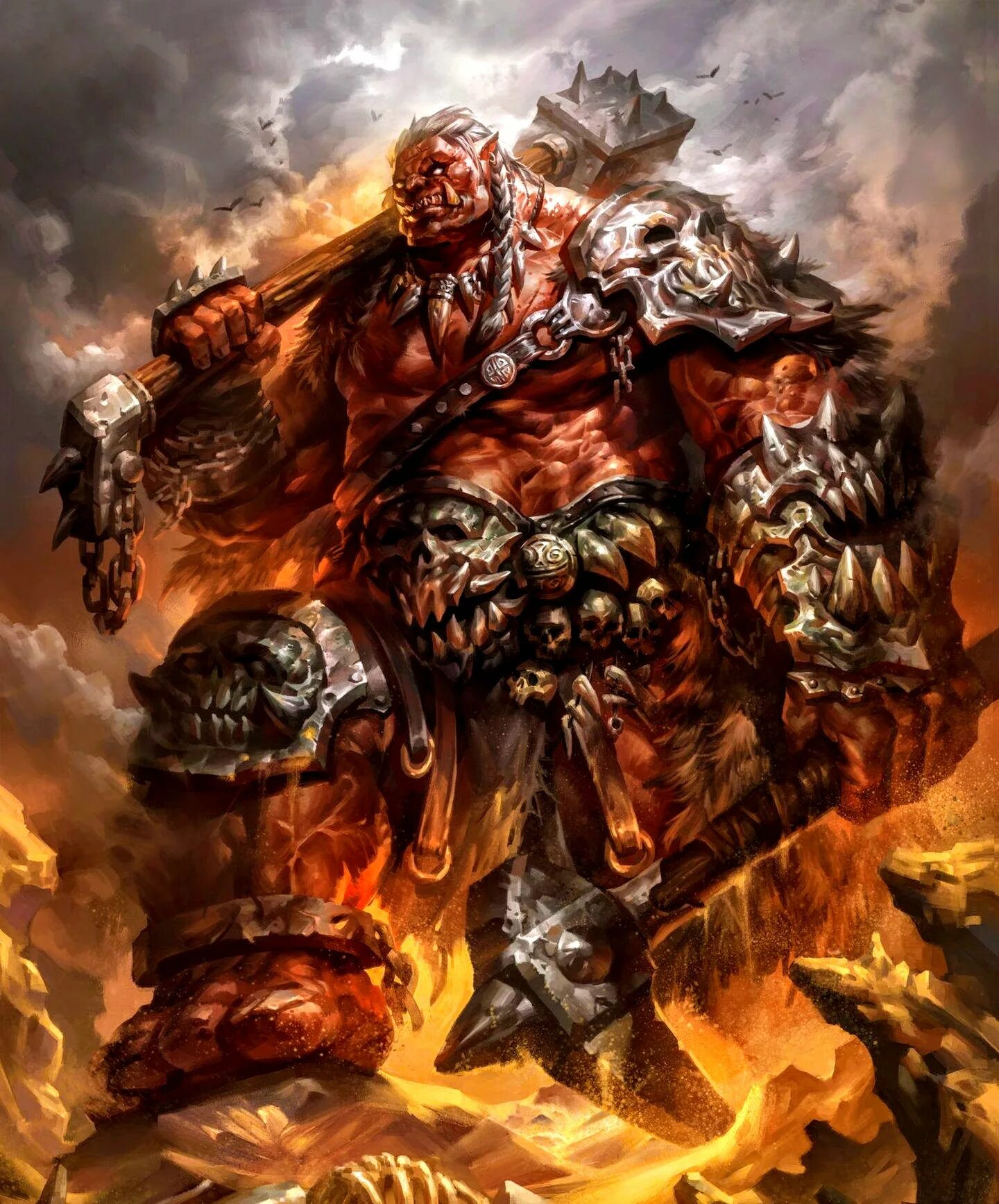 Гигант мтг арт. Wayne reynolds. Король орков арт. Орки горк и морк. Боги орков.