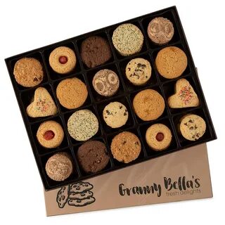 Granny Bellas Fathers Day Cookie Gift Baskets, 52 Gourmet Cookies, Prime. 