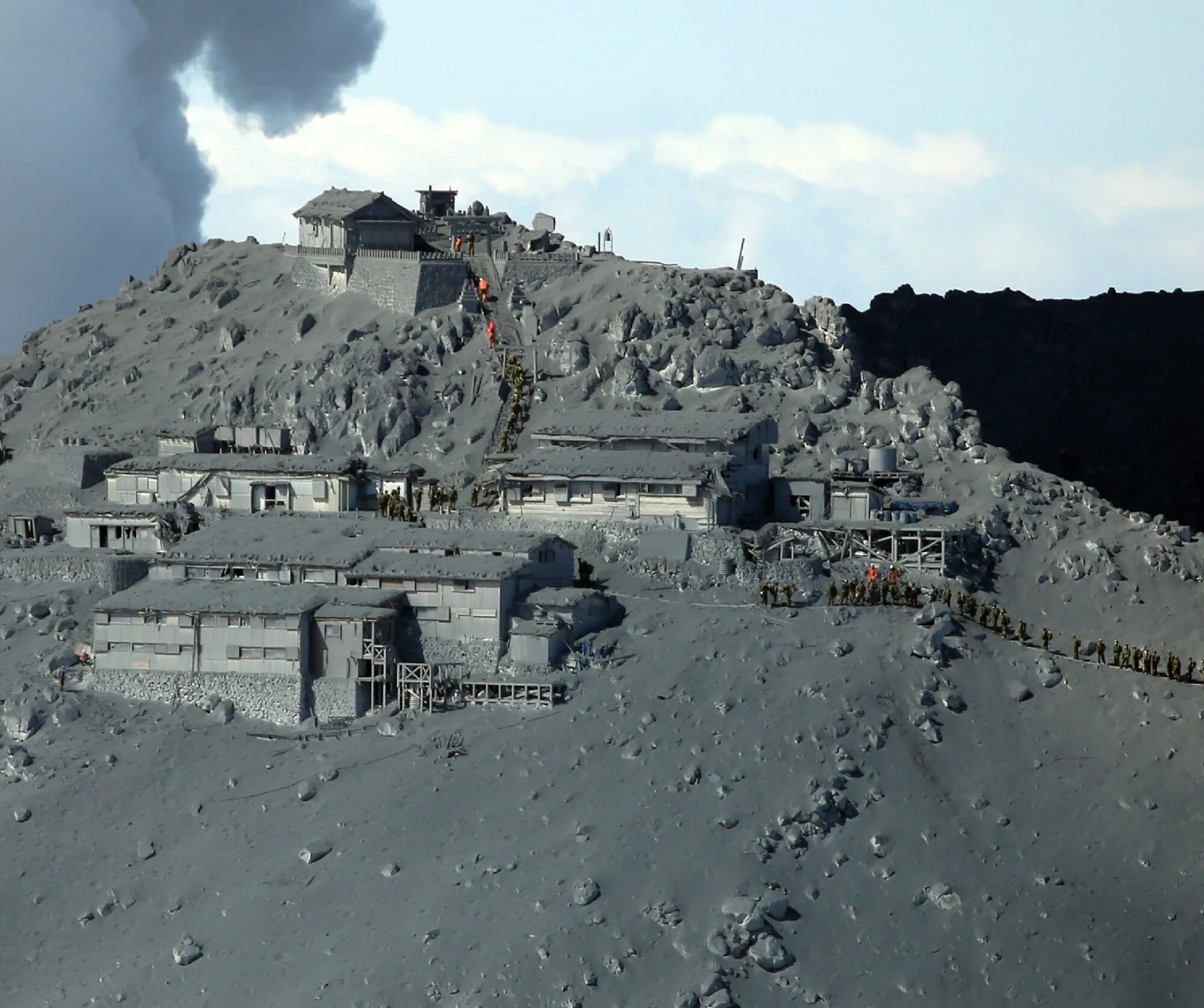 Последствия вулкана. Извержение Онтакэ 2014. Вулкан Онтакэ. Разрушения от вулканов. Последствия извержения вулканов.