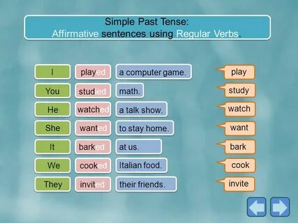 Past simple game wordwall
