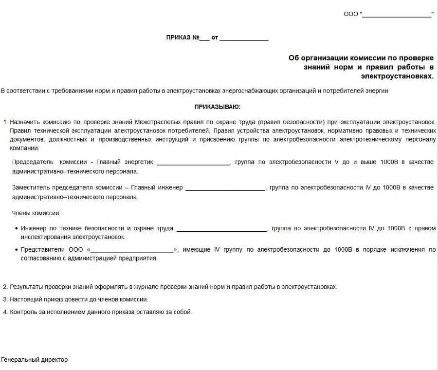 Образец приказа о назначении комиссии. Приказ о назначении аттестационной комиссии по электробезопасности. приказ комиссии по проверке знаний по электроустановкам. приказ по созданию комиссии по электробезопасности образец. приказ о комиссии по проверке знаний по электробезопасности.