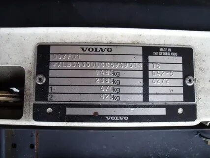 Volvo вин код