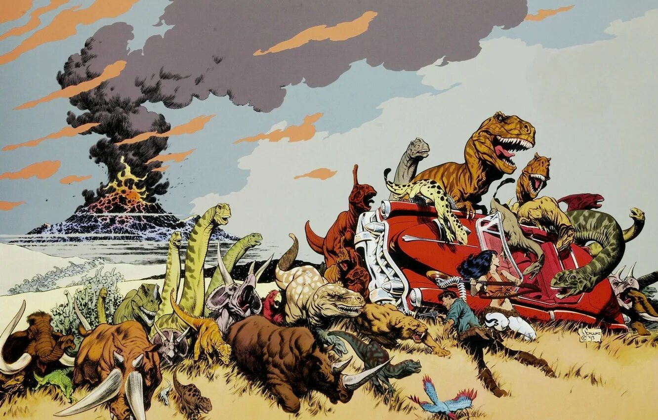 Cadillacs and dinosaurs. Cadillacs and dinosaurs комиксы. кадиллаки и динозавры мультсериал. погонщики динозавров. погонщики динозавров арт.