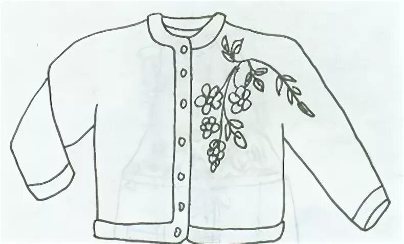 Шаблоны свитера для рисования в средней группе