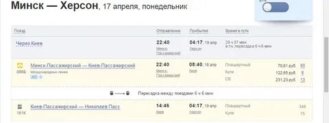 Сколько часов ехать поездом до минска